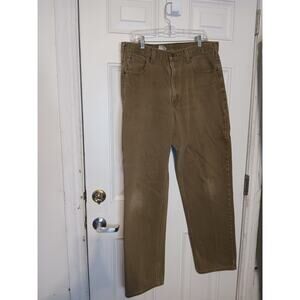 Carhartt B161 BRK Men 36X34 Relaxed Fit Straight Leg 100% Cotton Denim Jeans